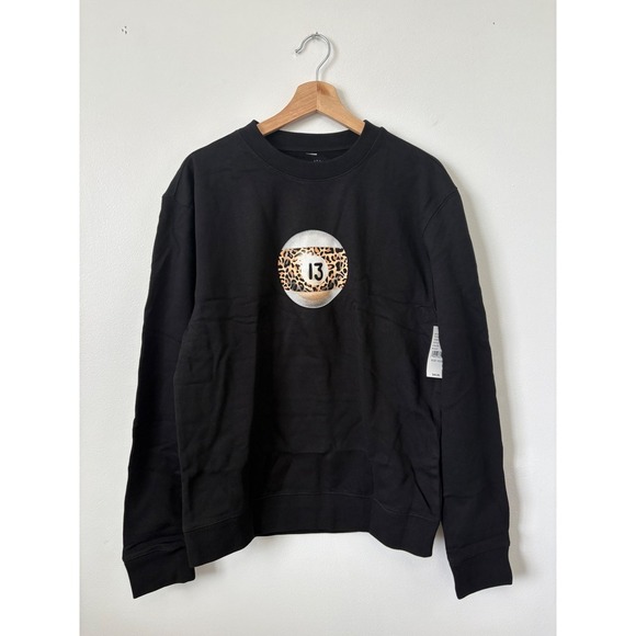 PacSun PS/LA Pool Ball Leopard Sweatshirt – Black – XS/Small - Picture 2 of 6